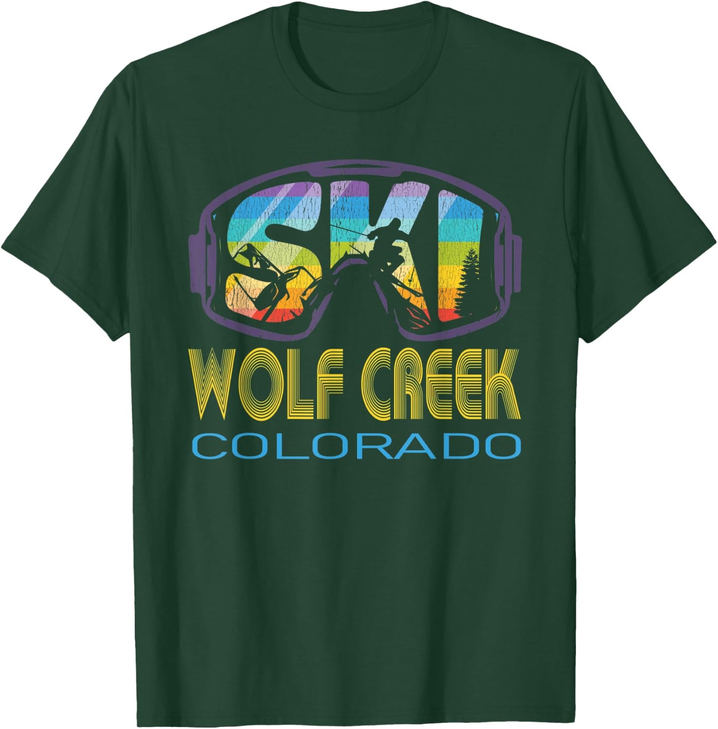 Ski Wolf Creek Colorado Skiing Vacation T-Shirt - T-Shirt | Forest