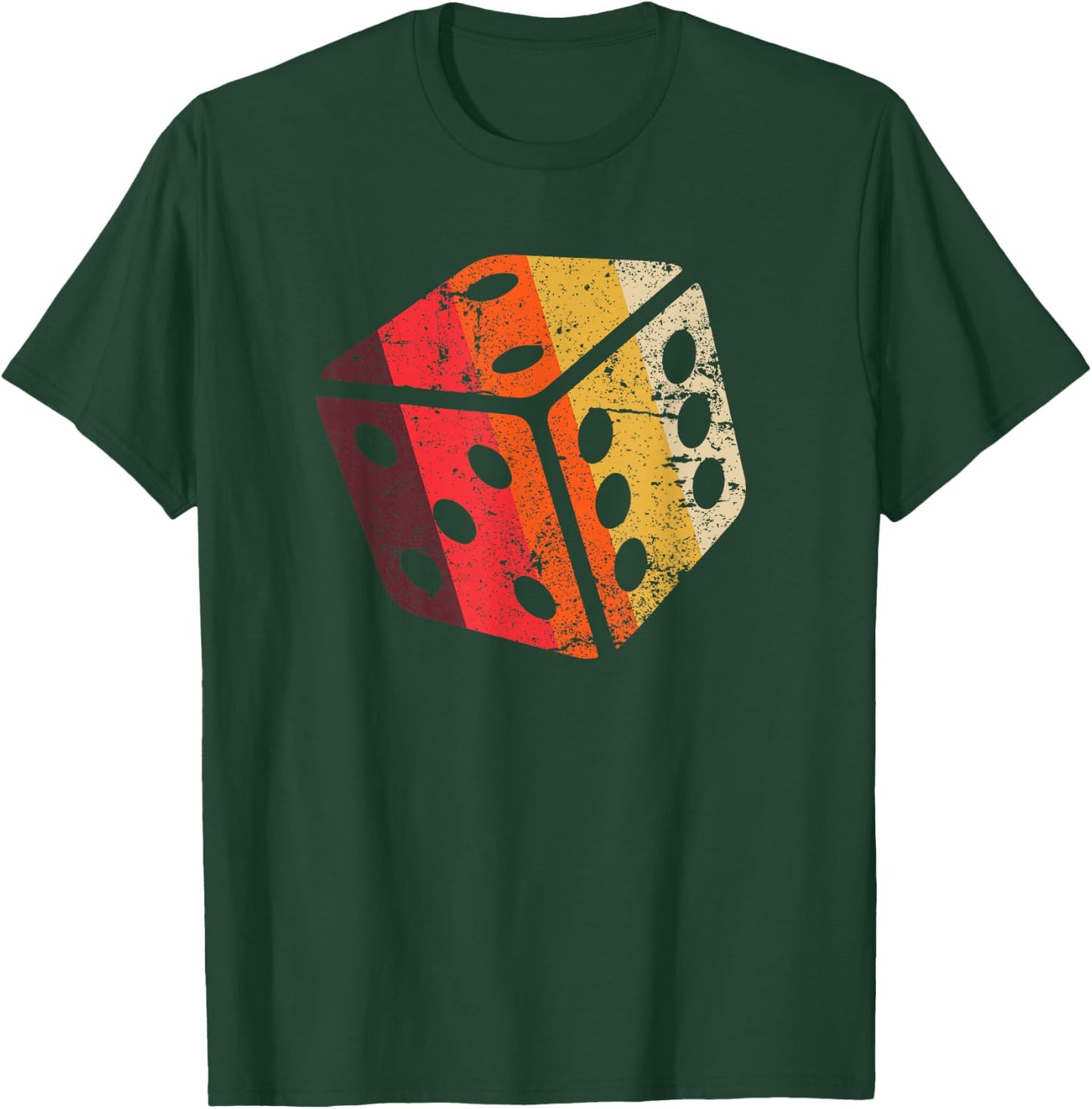 Board Game Dice Shirt RPG Geek Nerd Boys Gift Retro Vintage T-Shirt - T-Shirt | Forest