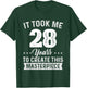 It Took Me 28 Years Masterpiece 28th Birthday 28 Years Old T-Shirt - T-Shirt | Forest