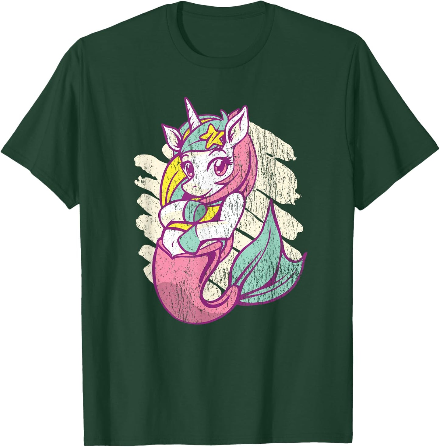 Mermicorn Mermaid Unicorn Magic Sea Creature Gift T-Shirt - T-Shirt | Forest