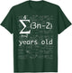 Funny Math Geek 21st Birthday 21 Years Old Shirt Her T-Shirt - T-Shirt | Forest
