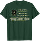 Vintage Proud Army Mom Camo American Flag Veteran Gift T-Shirt - T-Shirt | Forest