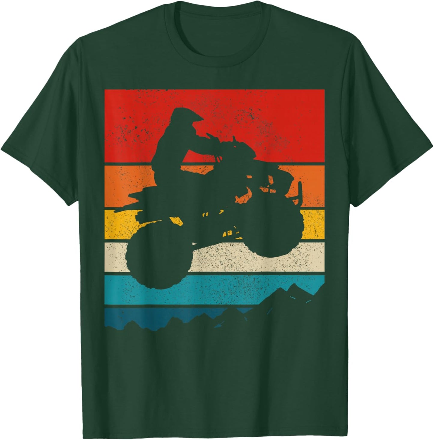 ATV Quad Bike Vintage Gift T-Shirt - T-Shirt | Forest