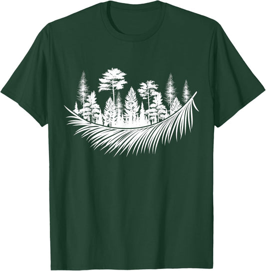 Nature Forest Plants Trees Camping Hiking Mountains Wildlife T-Shirt - T-Shirt | Forest