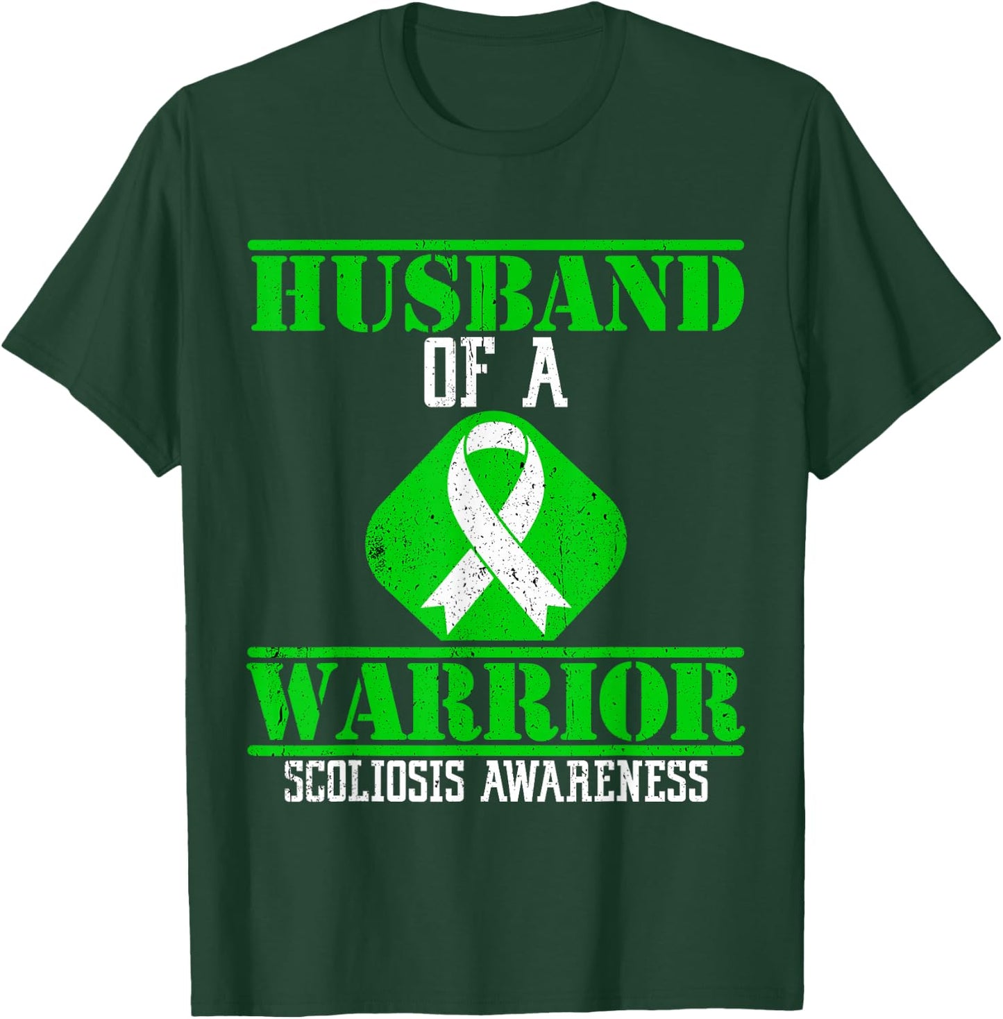 Husband of A Scoliosis Warrior Vintage T-Shirt - T-Shirt | Forest