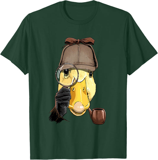 Duck Detective Farmer Duck Farm Animal Lover T-Shirt - T-Shirt | Forest