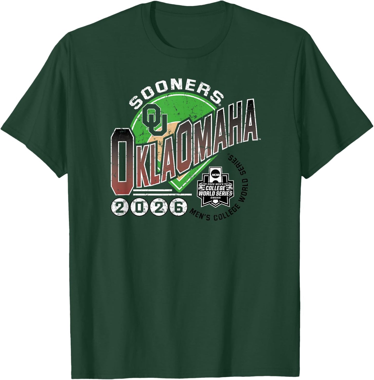 Oklahoma Sooners College World Series 2026 CWS OklaOmaha T-Shirt - T-Shirt | Forest