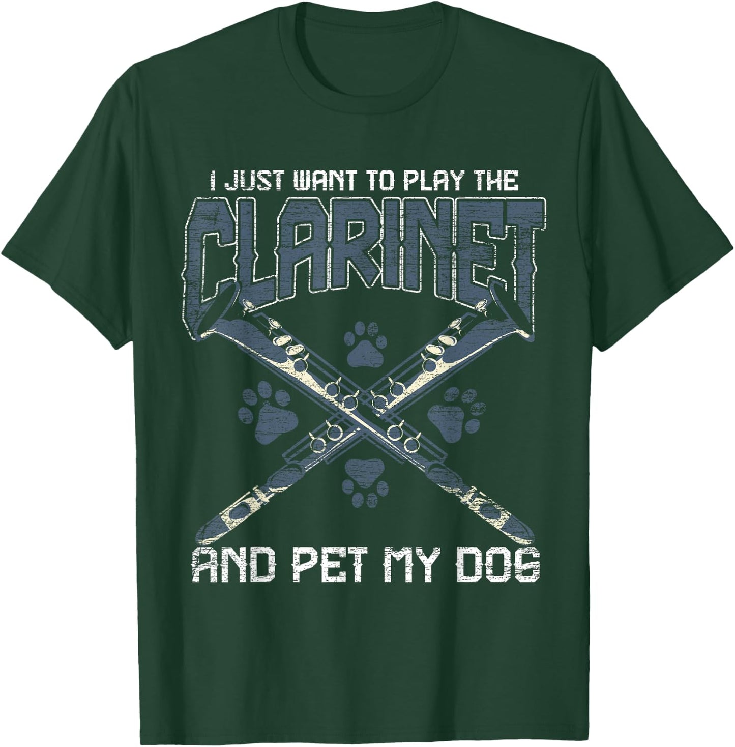 Clarinet - Pet My Dog Music Marching Band Shirts Women Girls Kids T-Shirt - T-Shirt | Forest