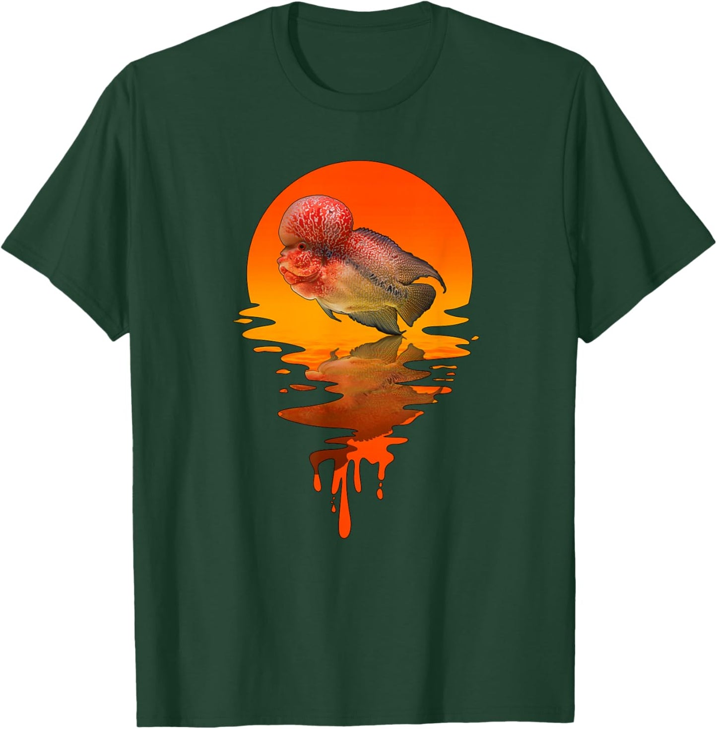 Vintage Retro Style Flowerhorn T-Shirt - T-Shirt | Forest