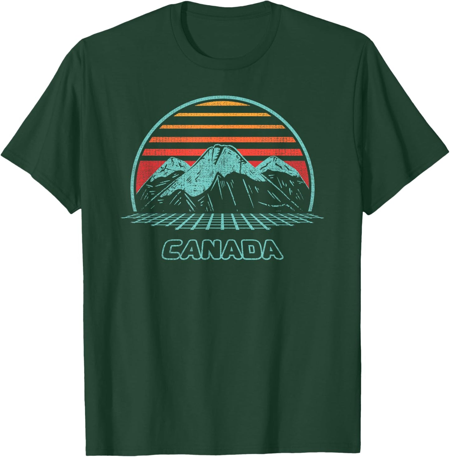 Canada Retro Vintage 80s Style T-Shirt - T-Shirt | Forest