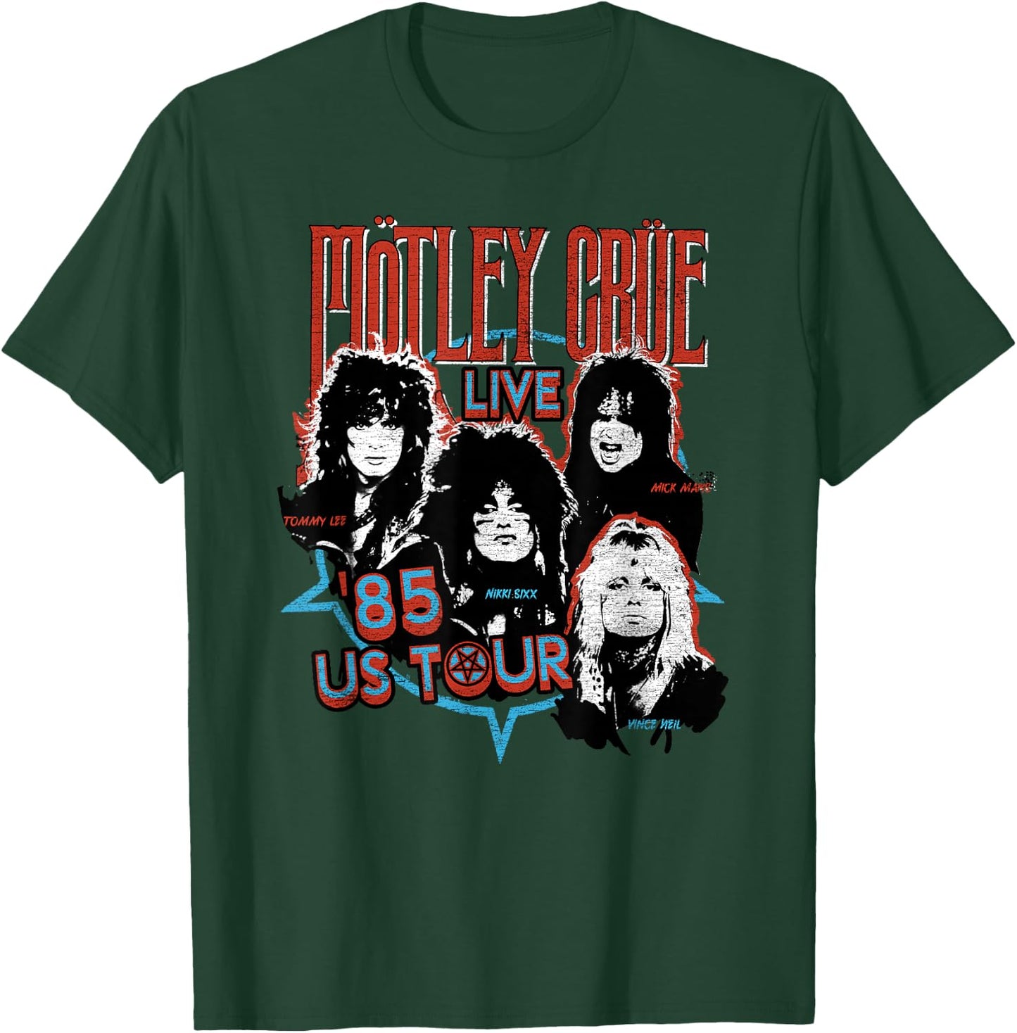 Mötley Crüe - '85 Tour T-Shirt - T-Shirt | Forest