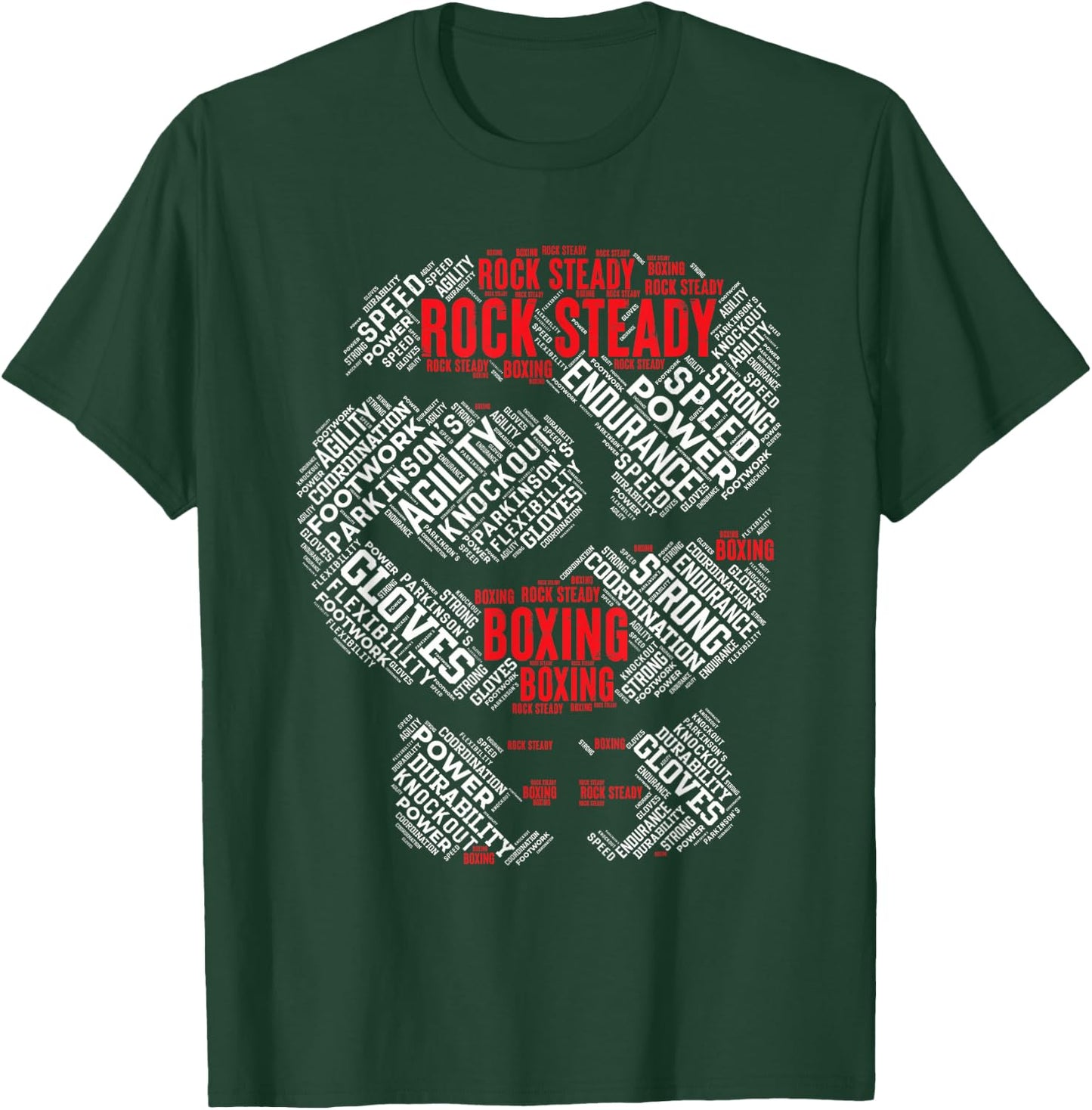 Rock Steady Boxing Glove Parkinson's T-Shirt - T-Shirt | Forest