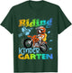 Riding Into Kindergarten Dirt Bike Backpack For Boys Girls T-Shirt - T-Shirt | Forest