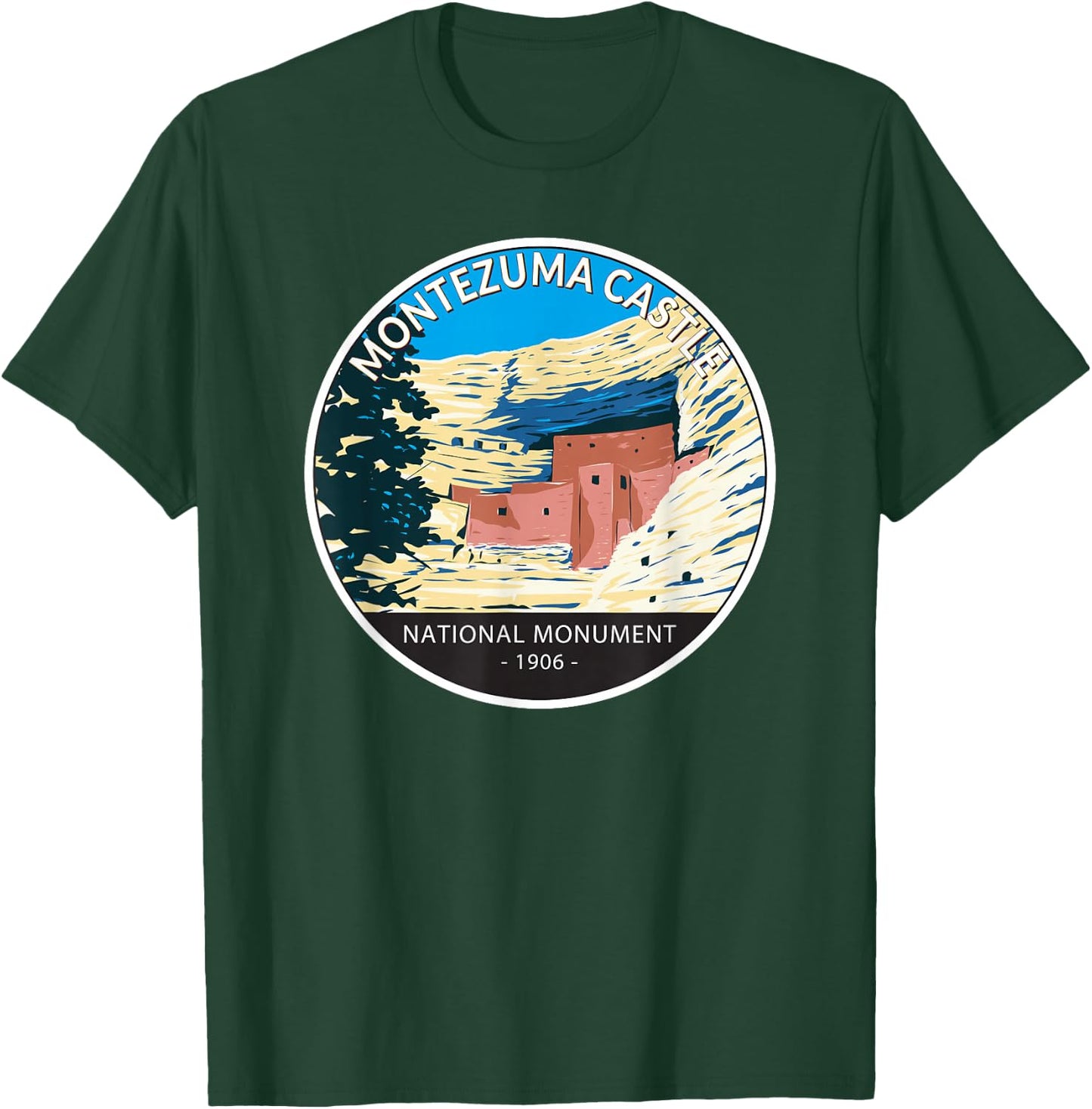 Montezuma Castle National Monument Arizona Vintage T-Shirt - T-Shirt | Forest