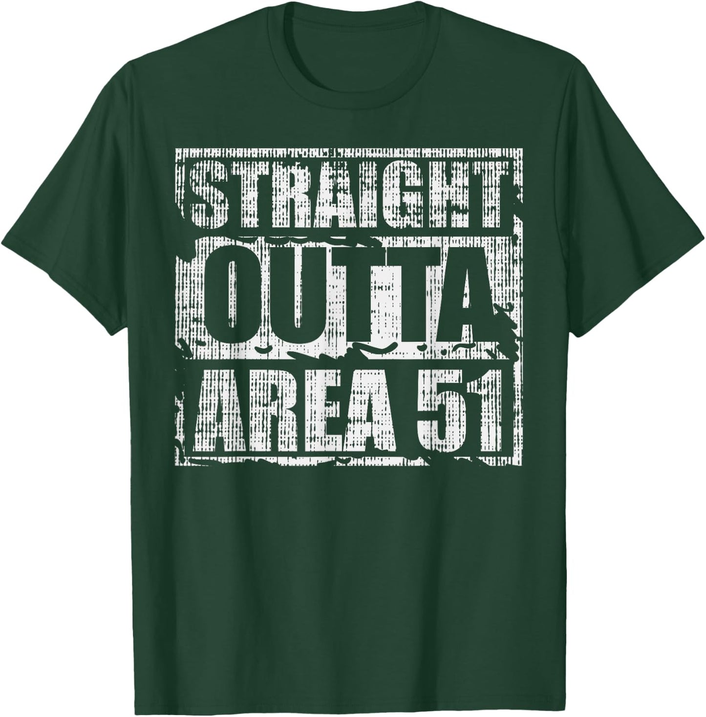 Straight Outta Area 51 Funny Nevada 09/20/19 Alien UFO ET T-Shirt - T-Shirt | Forest