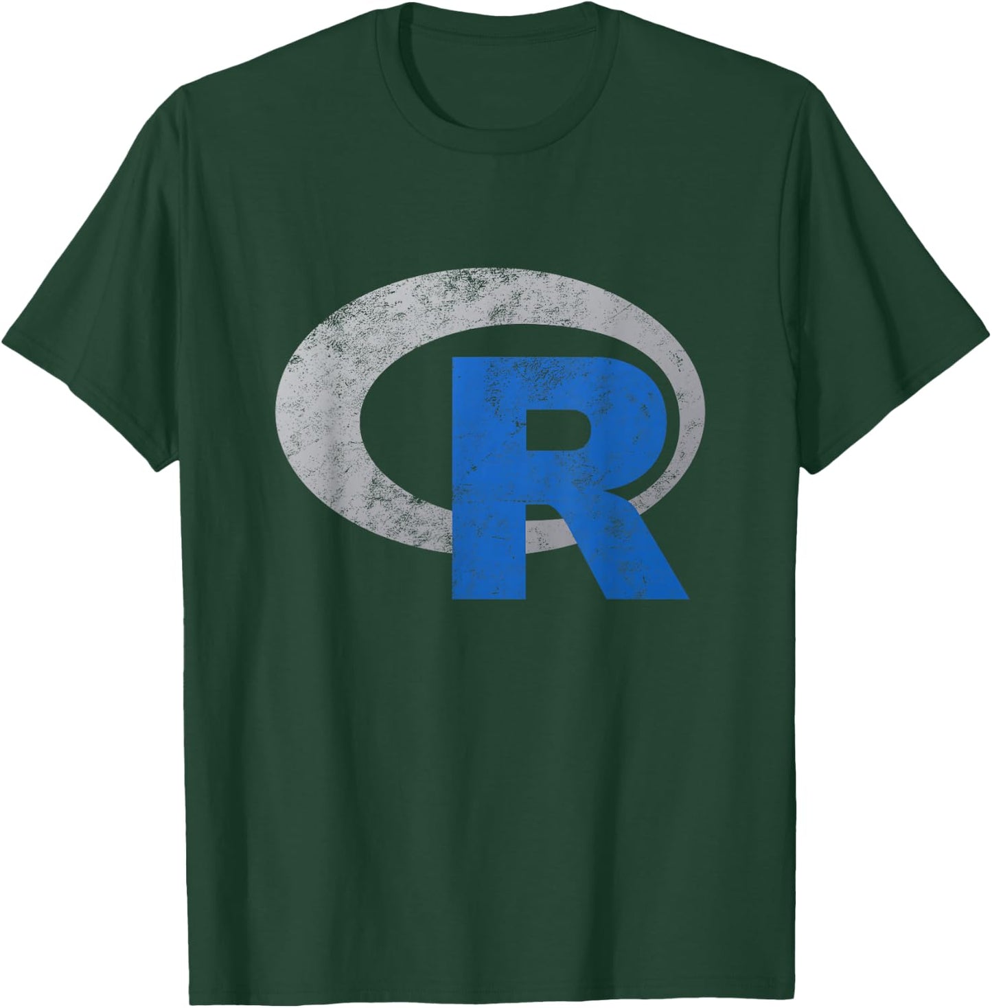 R Logo Programming Vintage Data Science Statistics T-Shirt - T-Shirt | Forest