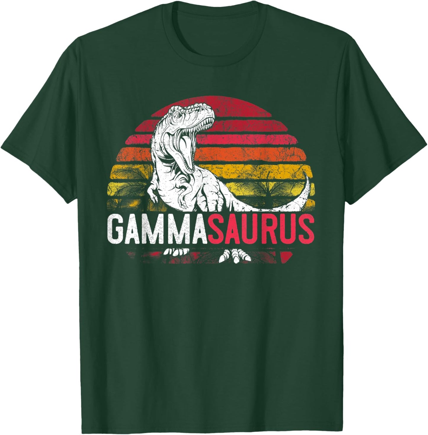 Gamma Saurus Mother's Day Gammasaurus Grandma T Rex Dinosaur T-Shirt - T-Shirt | Forest