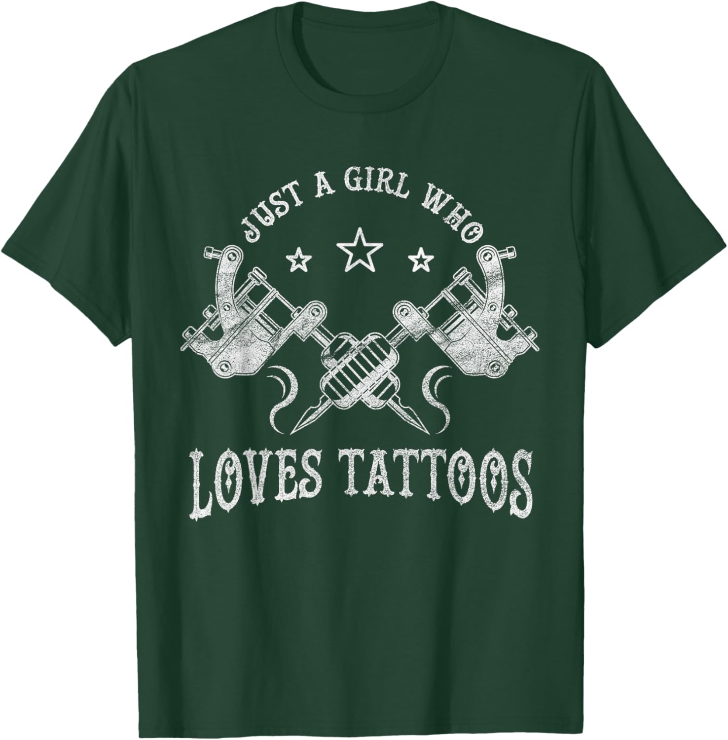 Just A Girl Who Loves Tattoos, Tattoo Lover Women T-Shirt - T-Shirt | Forest