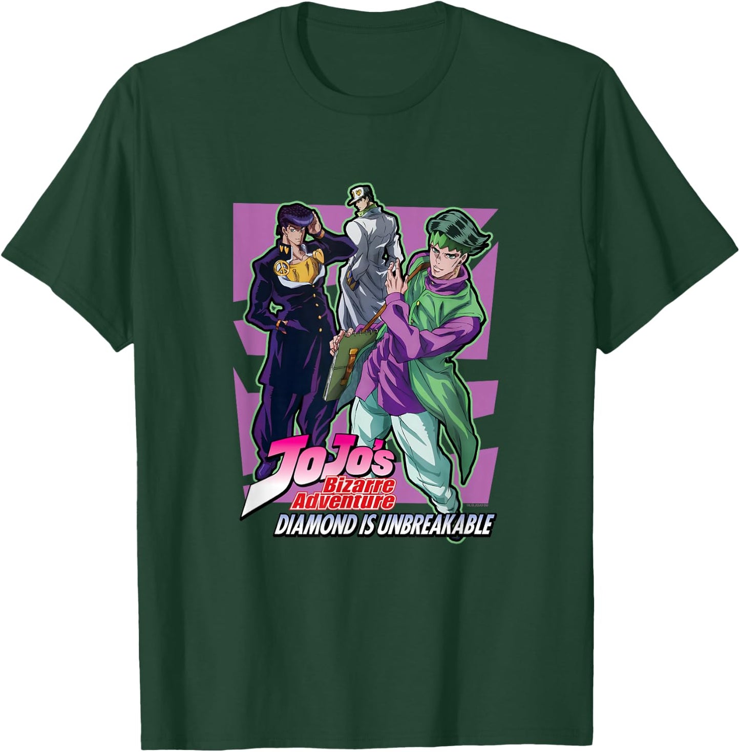JoJo Diamond is Unbreakable Group Pose Josuke Rohan & Jotaro T-Shirt - T-Shirt | Forest
