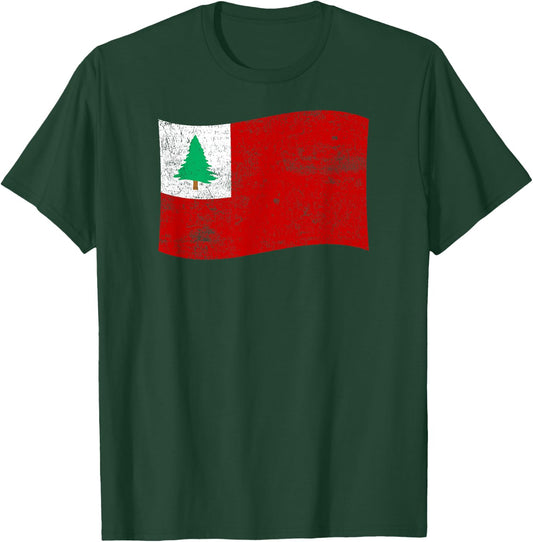 New England Continental Flag – American History Patriotic T-Shirt - T-Shirt | Forest