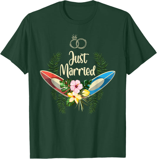 Hawaiian Honeymoon and newlyweds at Hawaii or Just maui'd T-Shirt - T-Shirt | Forest