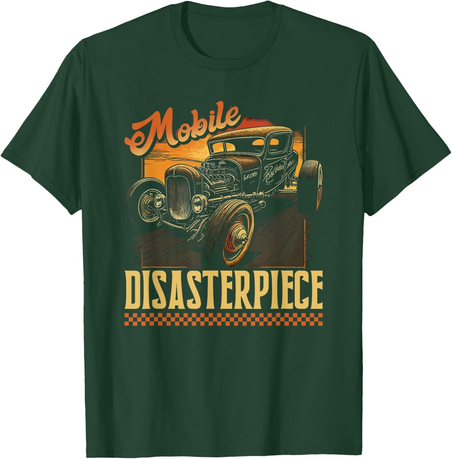 Hot Rod Rusty Car, Mobile Disasterpiece, Vintage Rat Rod T-Shirt - T-Shirt | Forest