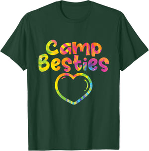 Camp Besties - Tie Dye Buddy Matching Best Friend Frienship T-Shirt - T-Shirt | Forest