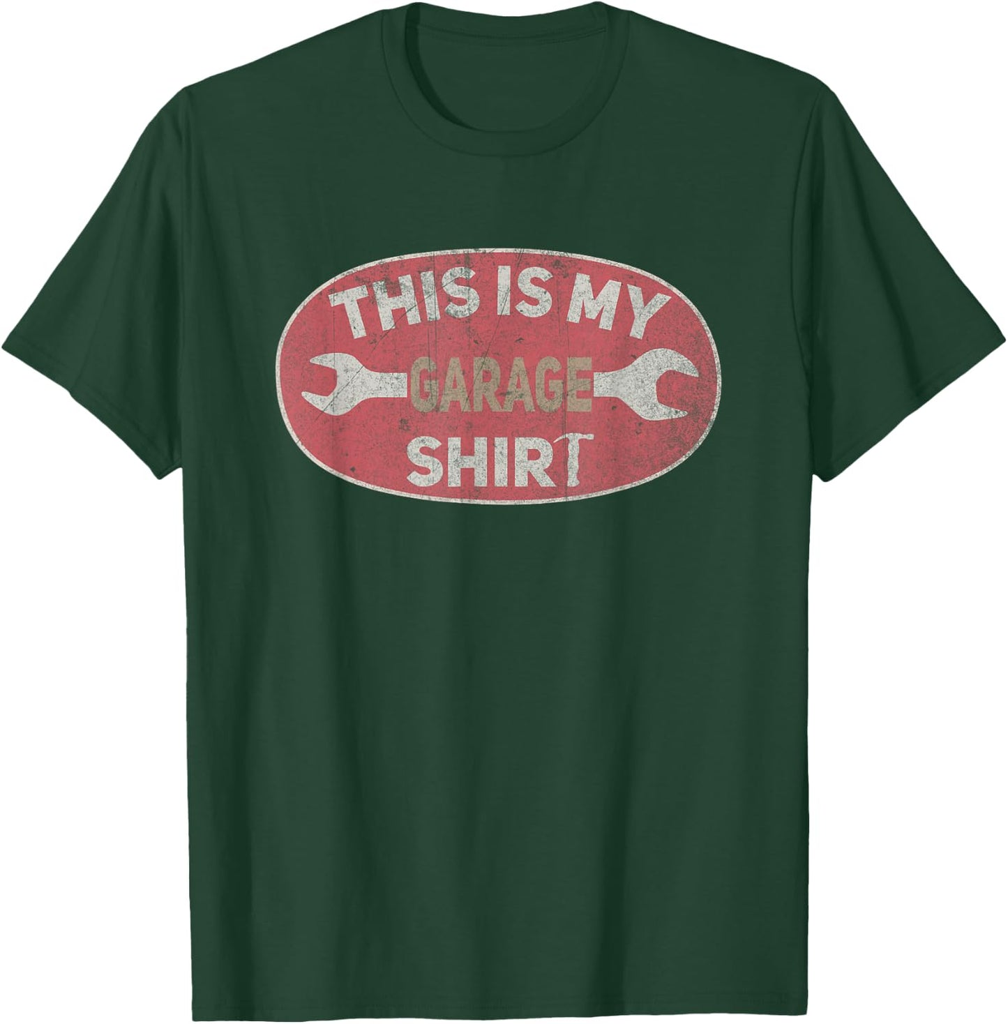 This Is My Garage Outfit Mechanic Dad Funny Garage Lover T-Shirt - T-Shirt | Forest