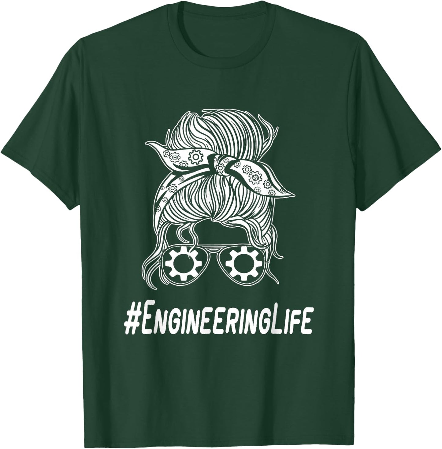 Female Civil Engineering Woman Mechanical Engineers T-Shirt - T-Shirt | Forest