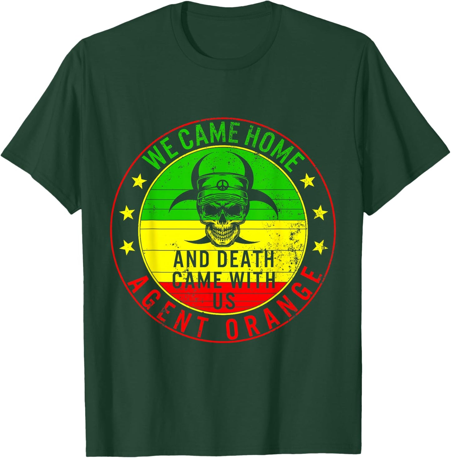 Vietnam Veterans Day Orange Agent Victims Retired Soldiers T-Shirt - T-Shirt | Forest