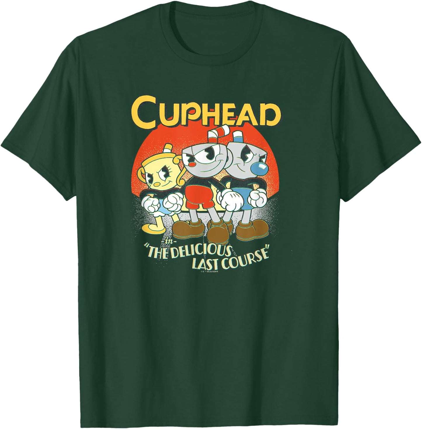 Cuphead: The Delicious Last Course Group Poster T-Shirt - T-Shirt | Forest