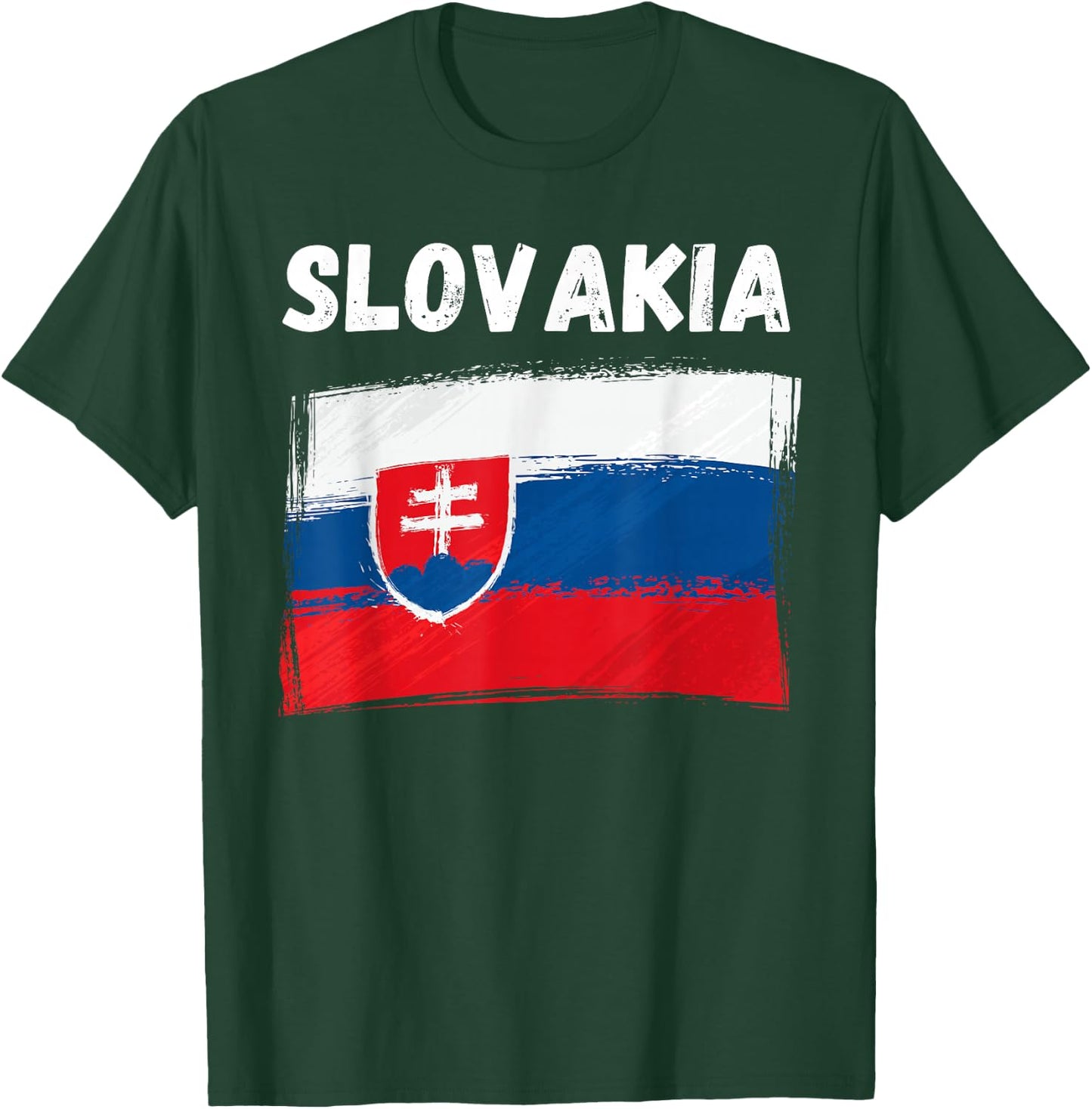 Slovakia Flag Holiday Vintage Grunge Slovak Flag T-Shirt - T-Shirt | Forest