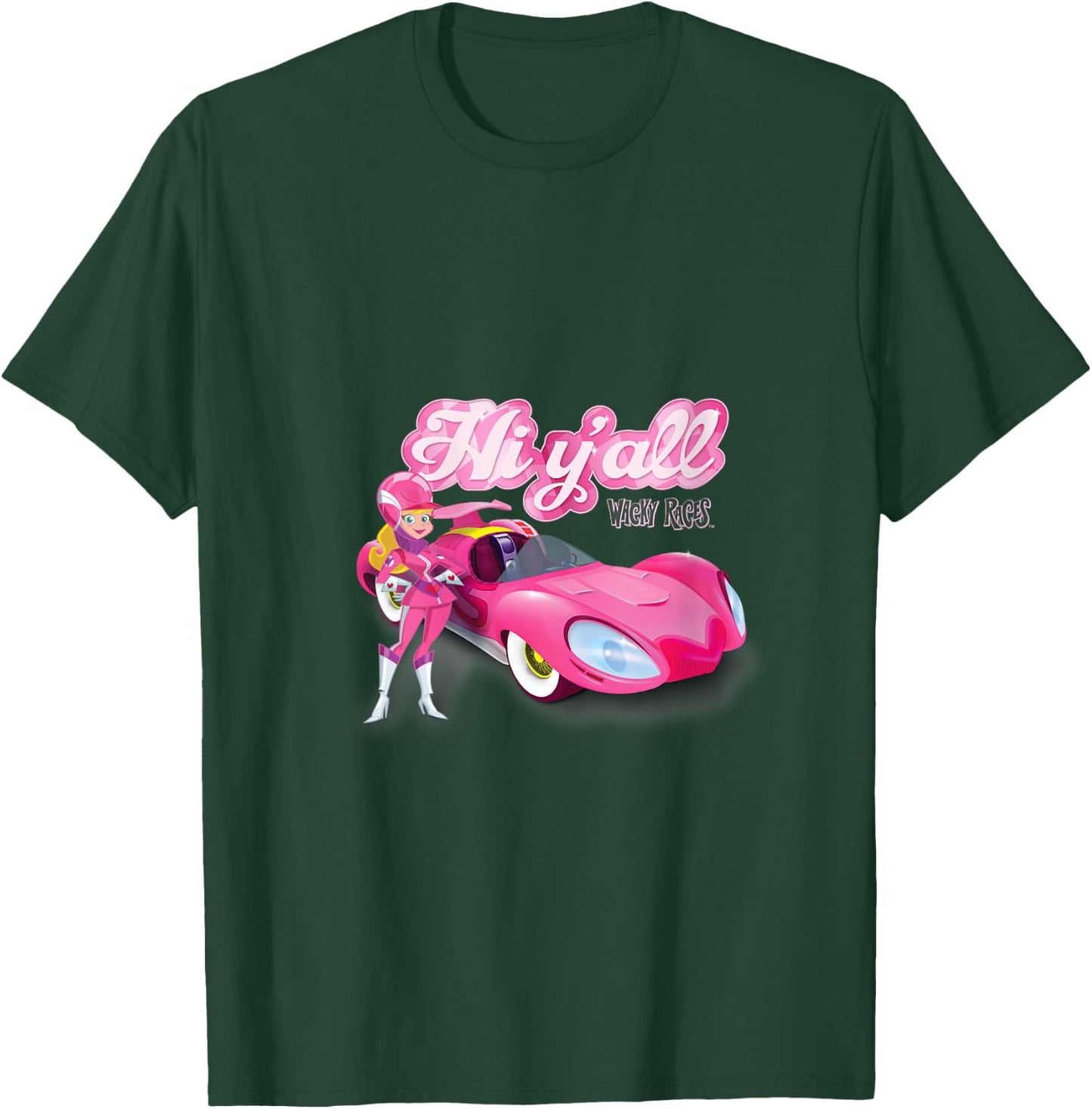 Wacky Races Penelope Pitstop Hi Y'all V-Neck T-Shirt - T-Shirt | Forest