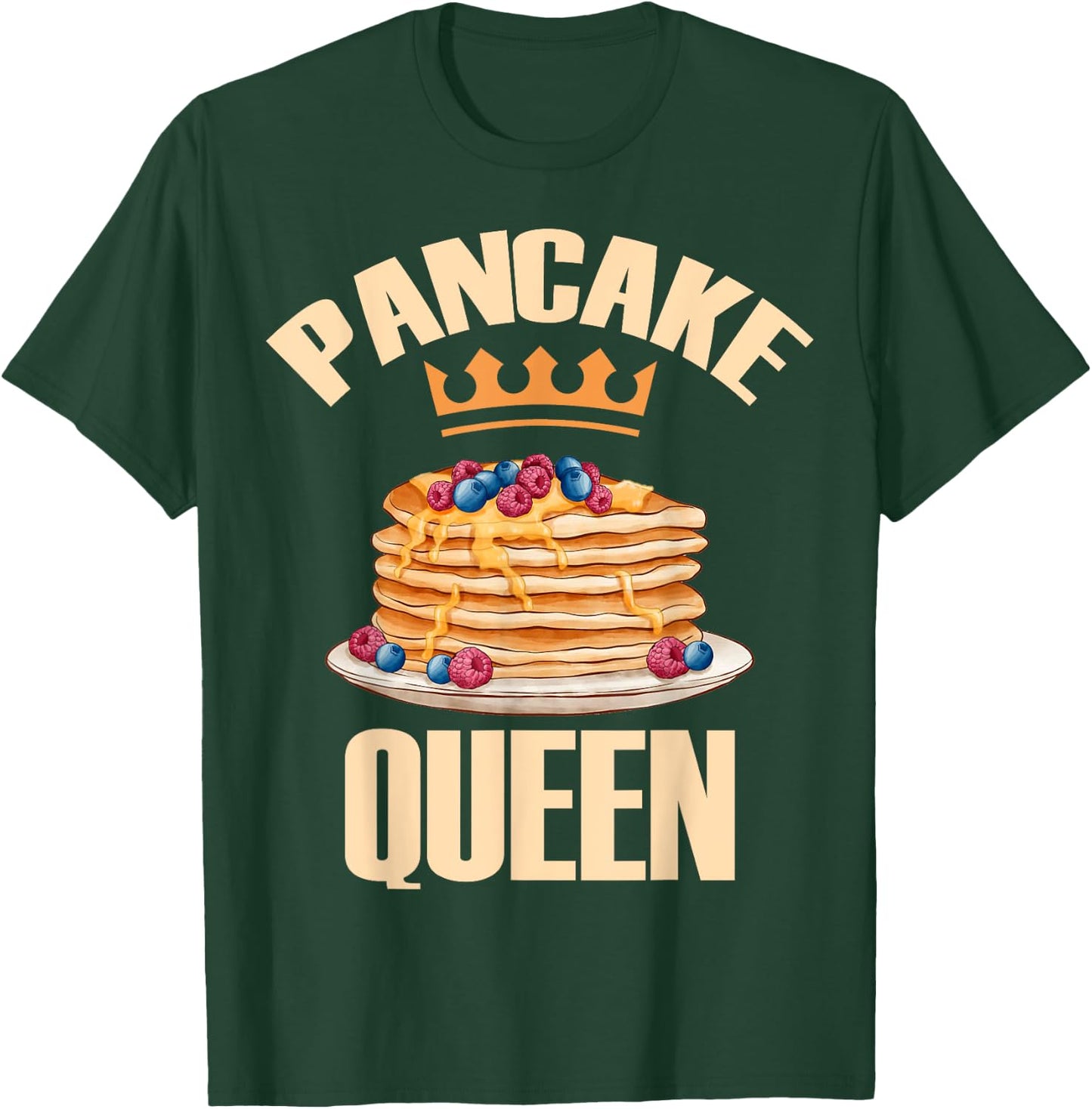 Pancake Queen Birthday Party Cool Breakfast Pancake Squad T-Shirt - T-Shirt | Forest