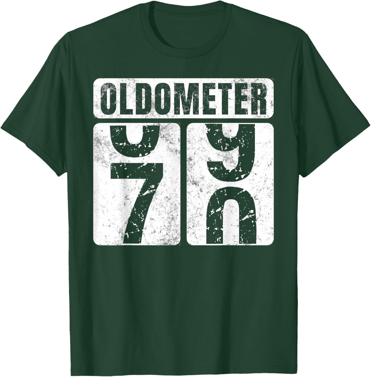 Oldometer 70 Shirt Vintage Funny 70th Birthday Gift T-Shirt - T-Shirt | Forest