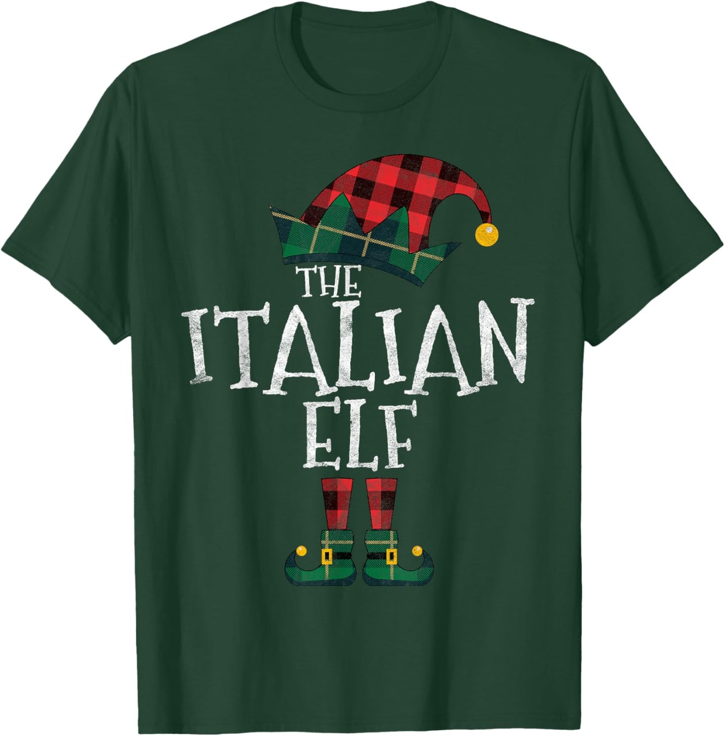 The Italian Elf Matching Family Group Gift Funny Christmas T-Shirt - T-Shirt | Forest