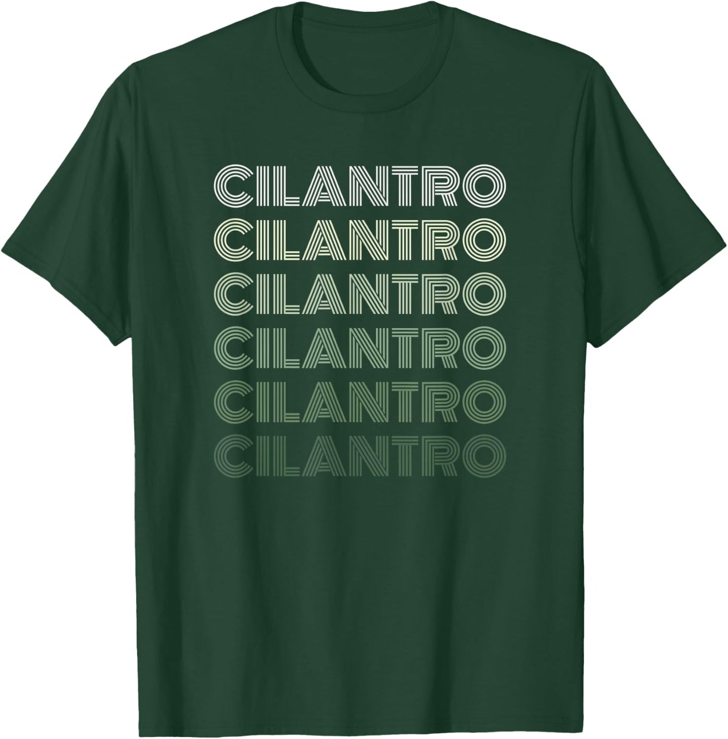I Love Cilantro Retro Vintage Funny Herb Lover Gift T-Shirt - T-Shirt | Forest