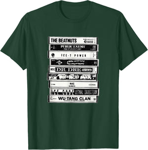 Hip Hop Artists Cassettes Old School Rap T-Shirt - T-Shirt | Forest