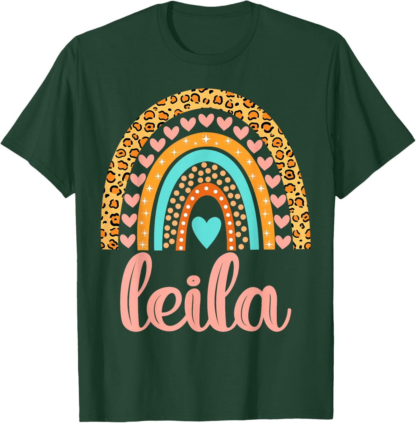 Leila Leila Name Birthday Shirt Gift T-Shirt - T-Shirt | Forest