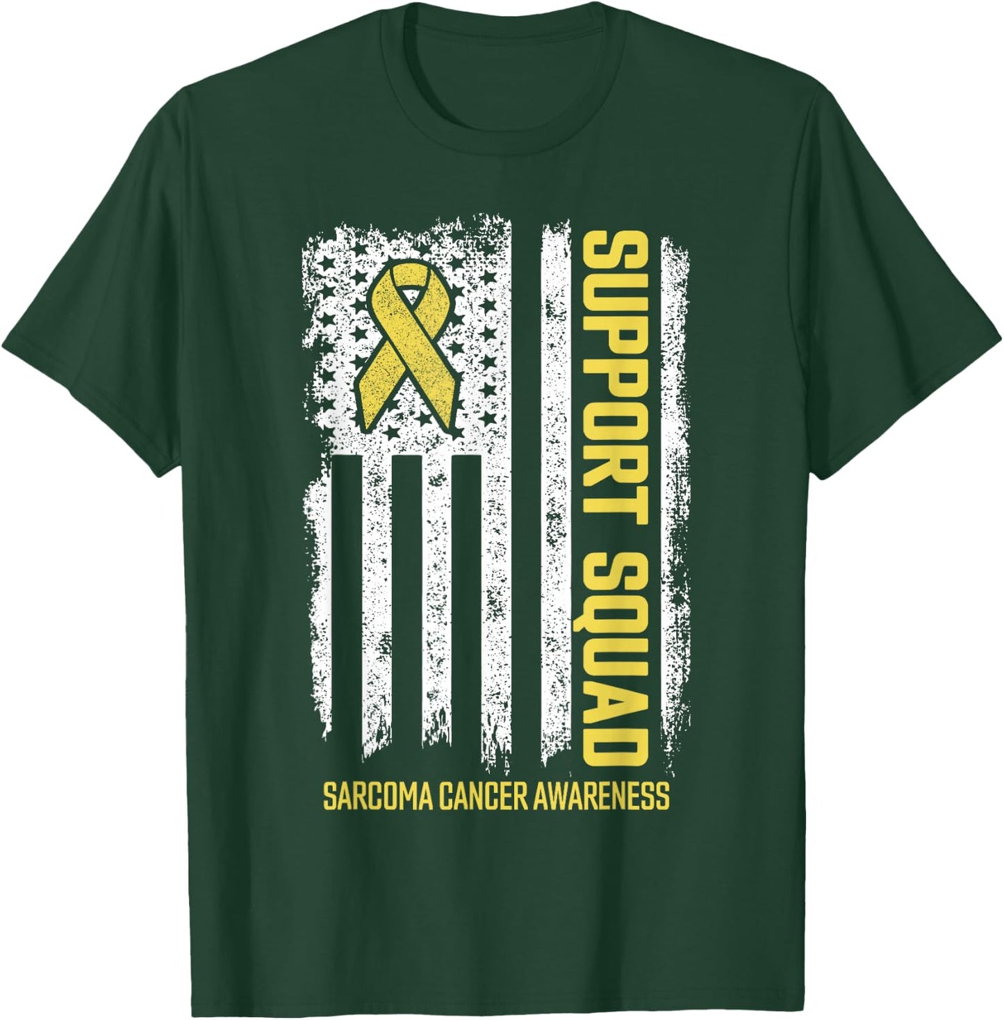 Sarcoma Cancer Shirts Support Squad Sarcoma Cancer Awareness T-Shirt - T-Shirt | Forest