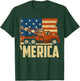 Tow Truck Driver American flag 'Merica T-Shirt - T-Shirt | Forest