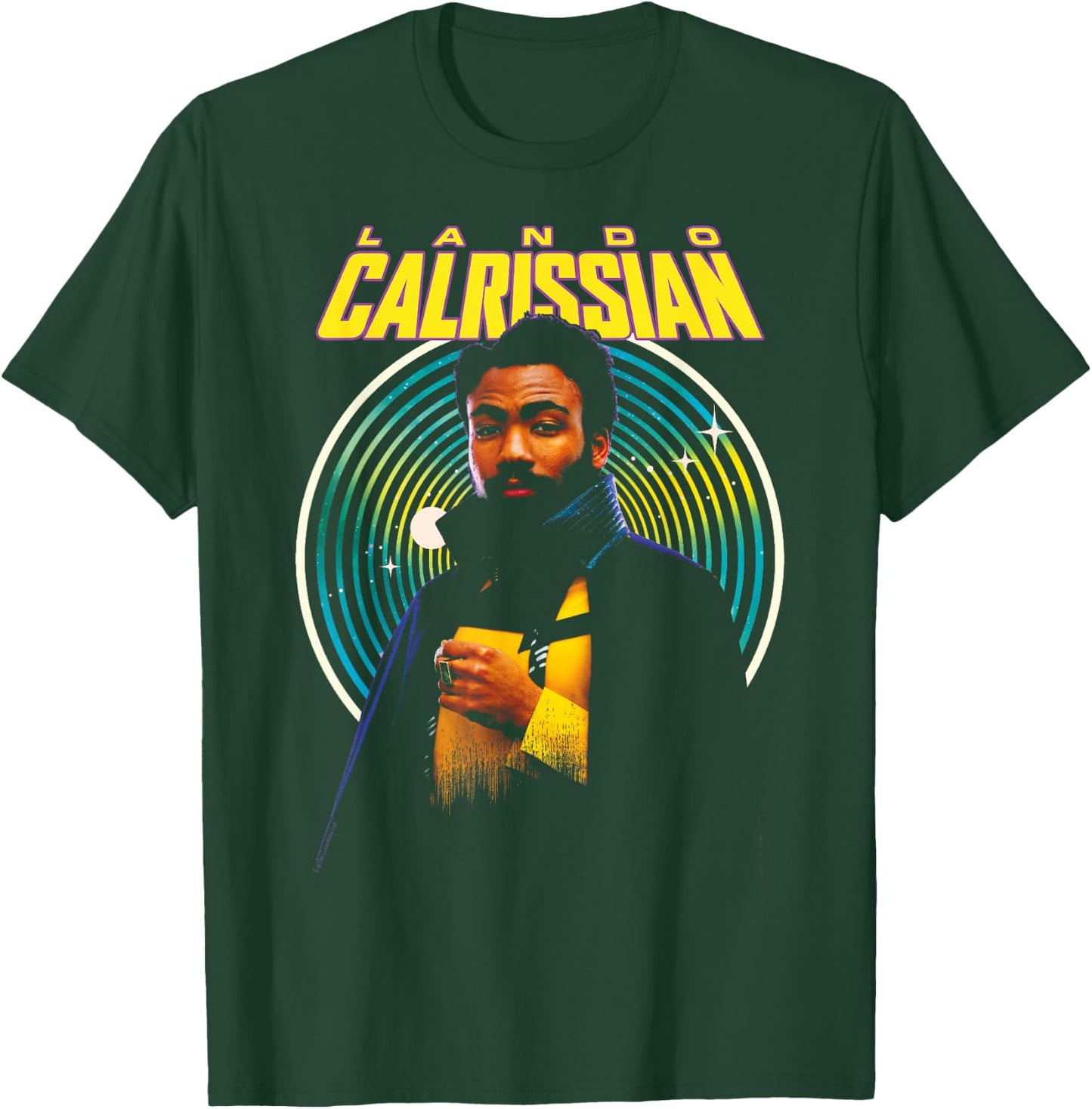 Star Wars: Han Solo Movie Lando Calrissian Hypnotic Portrait T-Shirt - T-Shirt | Forest
