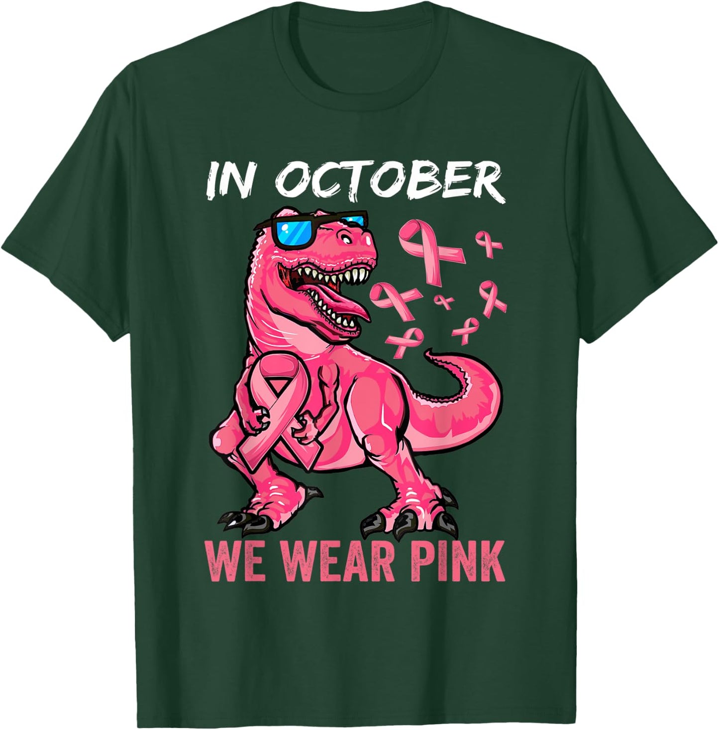 Breast Cancer Shirt for Boys, Breast Cancer Shirts for Kids T-Shirt - T-Shirt | Forest