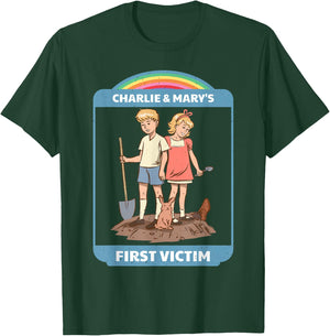 Horror Fun Dark Sarcastic Humor Funny Sacrifice Men Women T-Shirt - T-Shirt | Forest