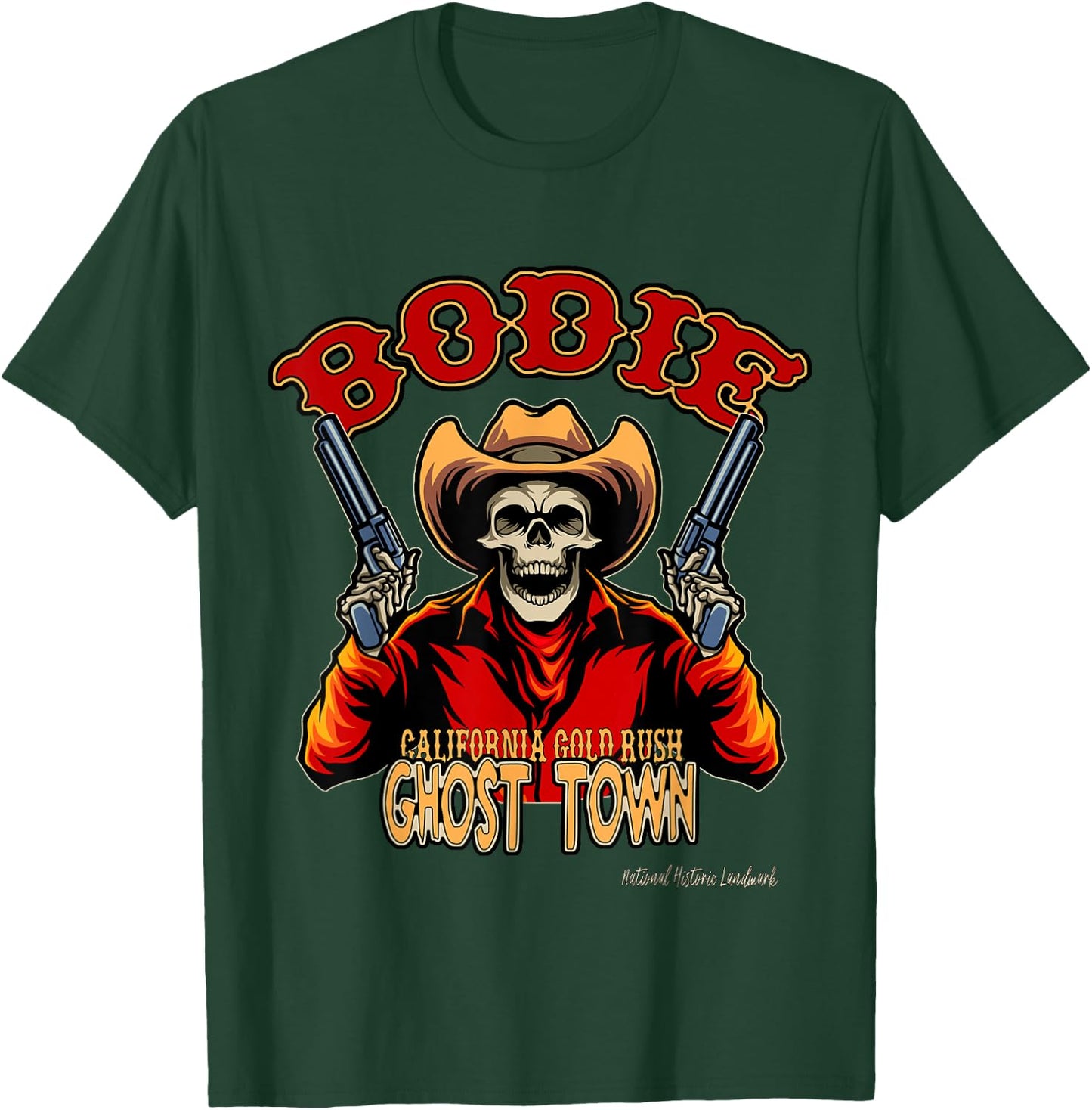 Bodie California Gold Rush Mining Ghost Town Keepsake T-Shirt - T-Shirt | Forest