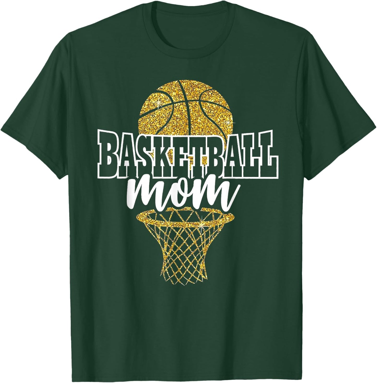 Basketball Mom Basket Hoop T-Shirt - T-Shirt | Forest
