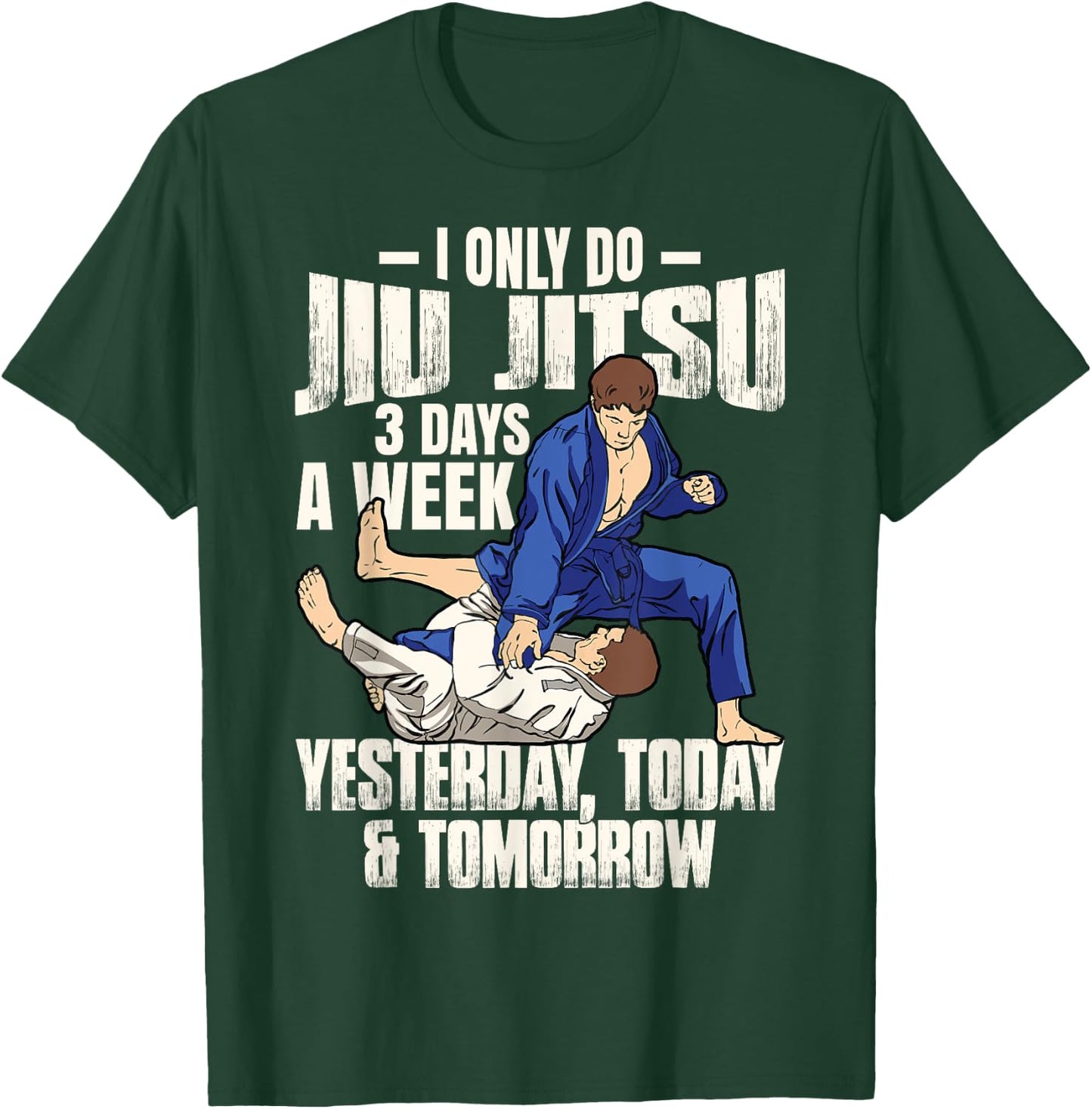 Funny Jiu Jitsu Martial Art Brazilian BJJ T-Shirt - T-Shirt | Forest