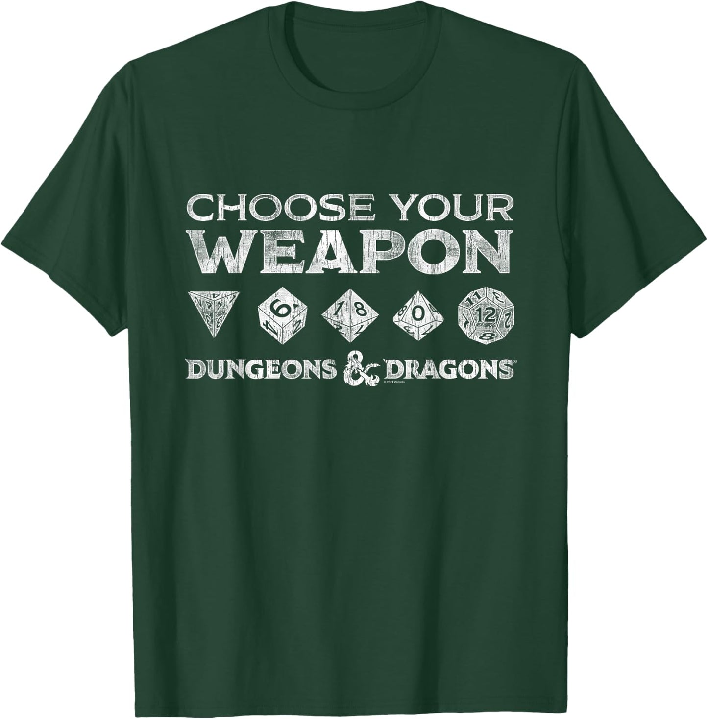 Dungeons & Dragons Weapon of Choice T-Shirt - T-Shirt | Forest