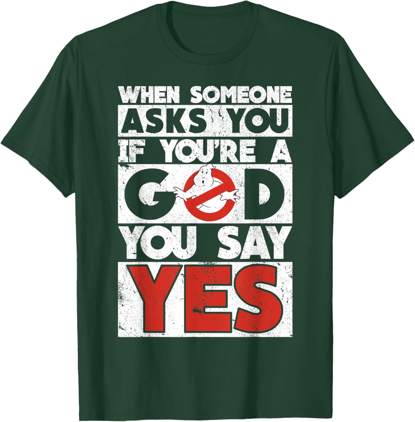 Ghostbusters Movie Quote Word Stack T-Shirt - T-Shirt | Forest
