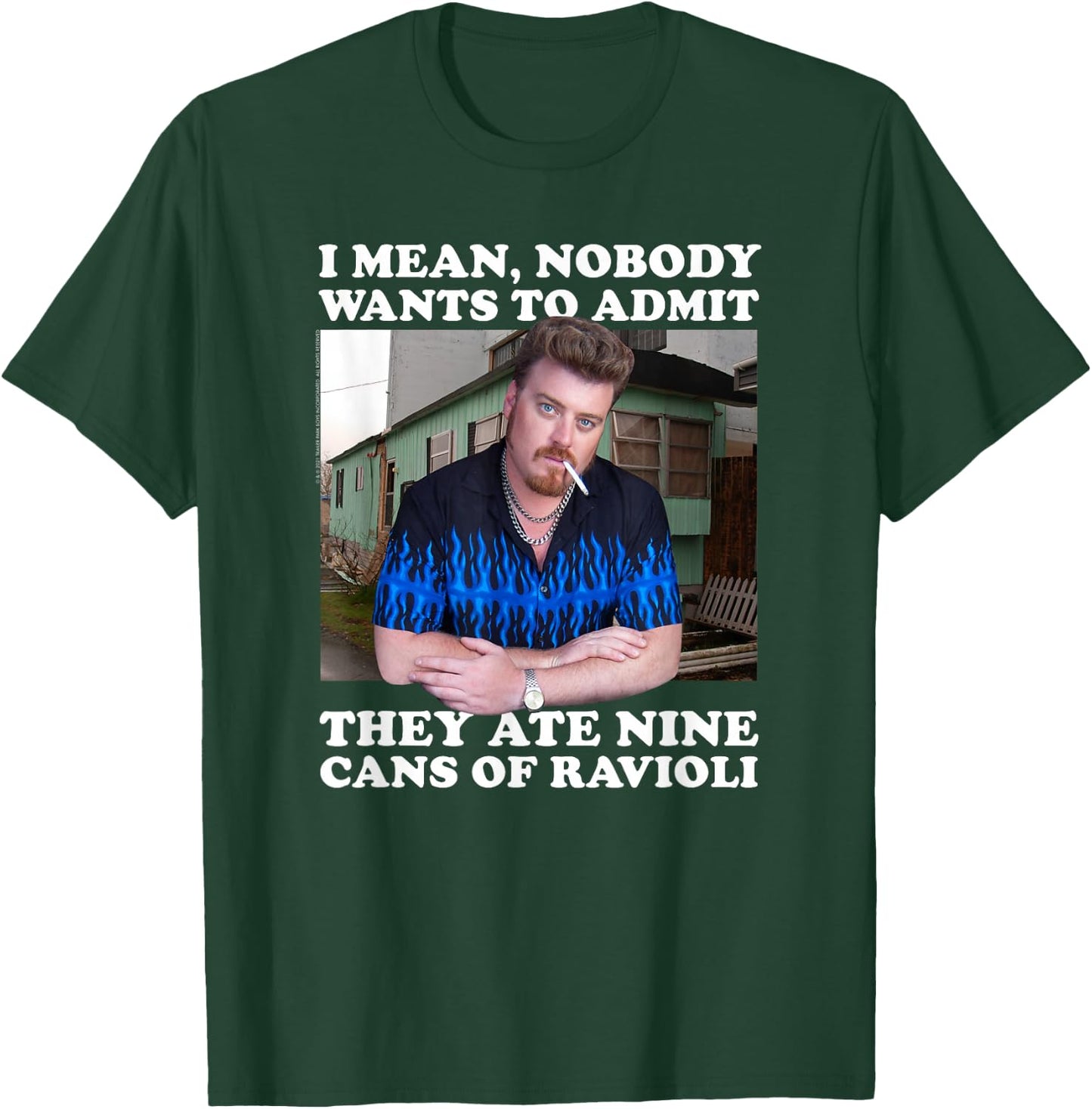 Ripple Junction x Trailer Park Boys Nine Cans of Ravioli T-Shirt - T-Shirt | Forest